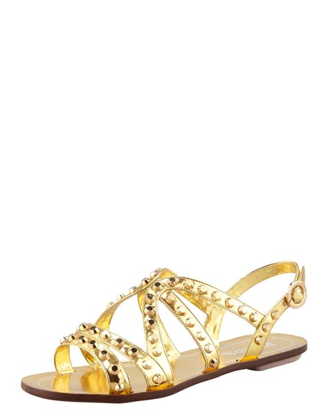 prada gold sandals flat|prada gold flat sandals.